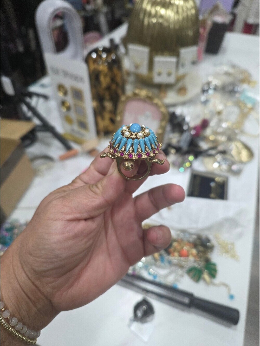Sequin Rings Size 8 - Picture 5 of 6